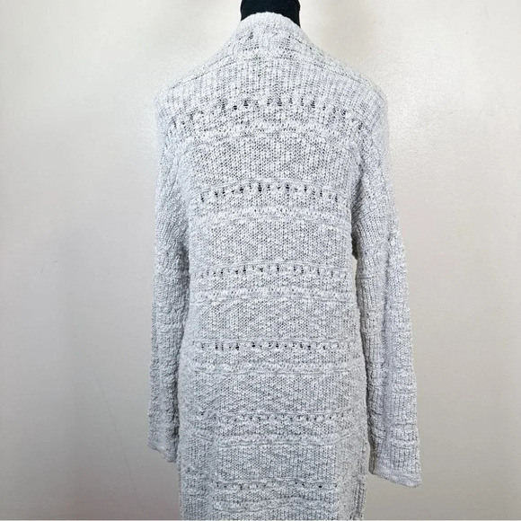 Nicole Miller Women's Size Medium Open Front  Crochet Knit Cardigan - Picture 3 of 16